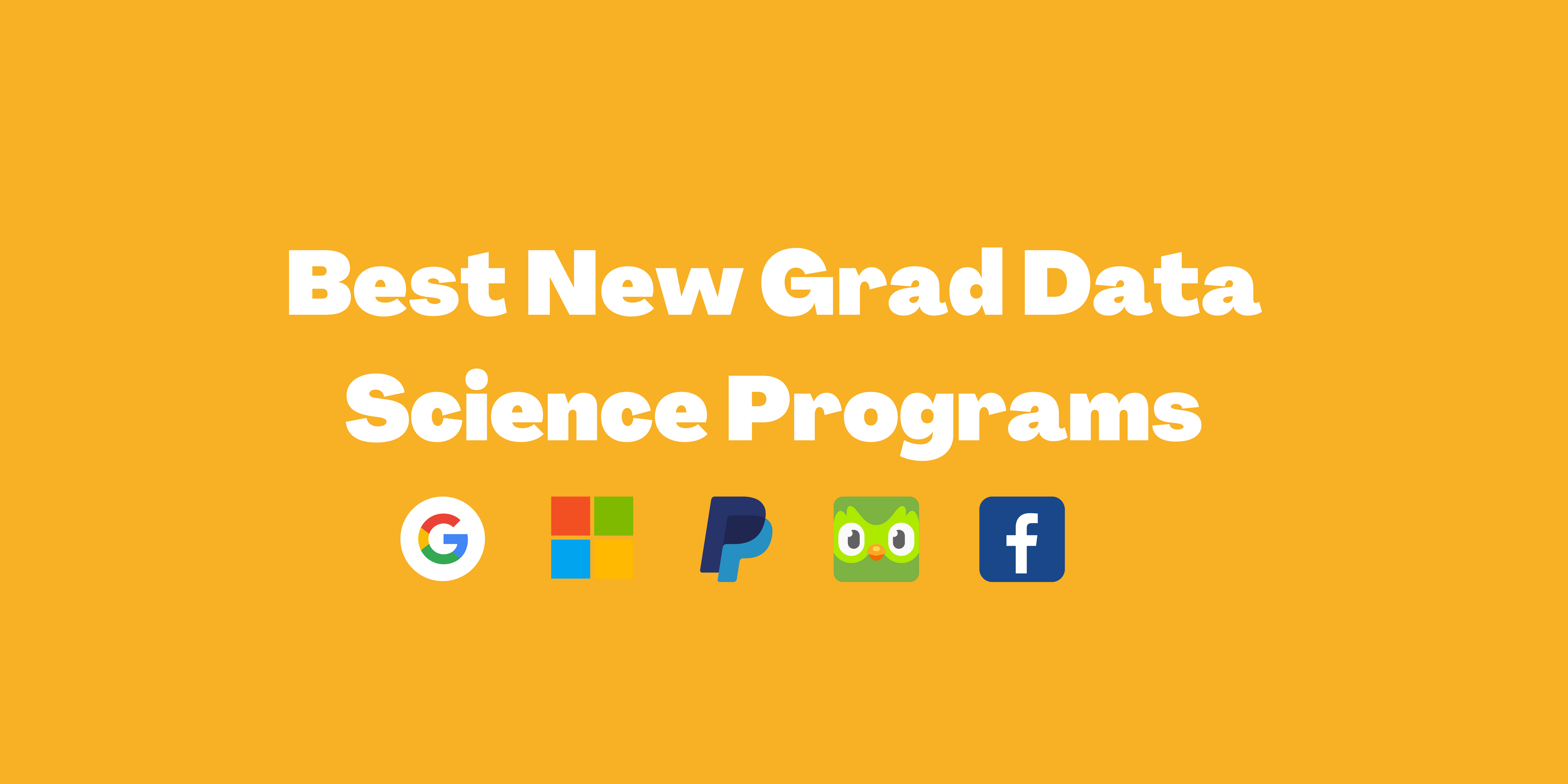 The Best New Grad Data Science Programs