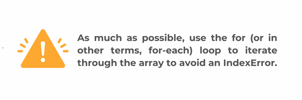 Index Based Iteration