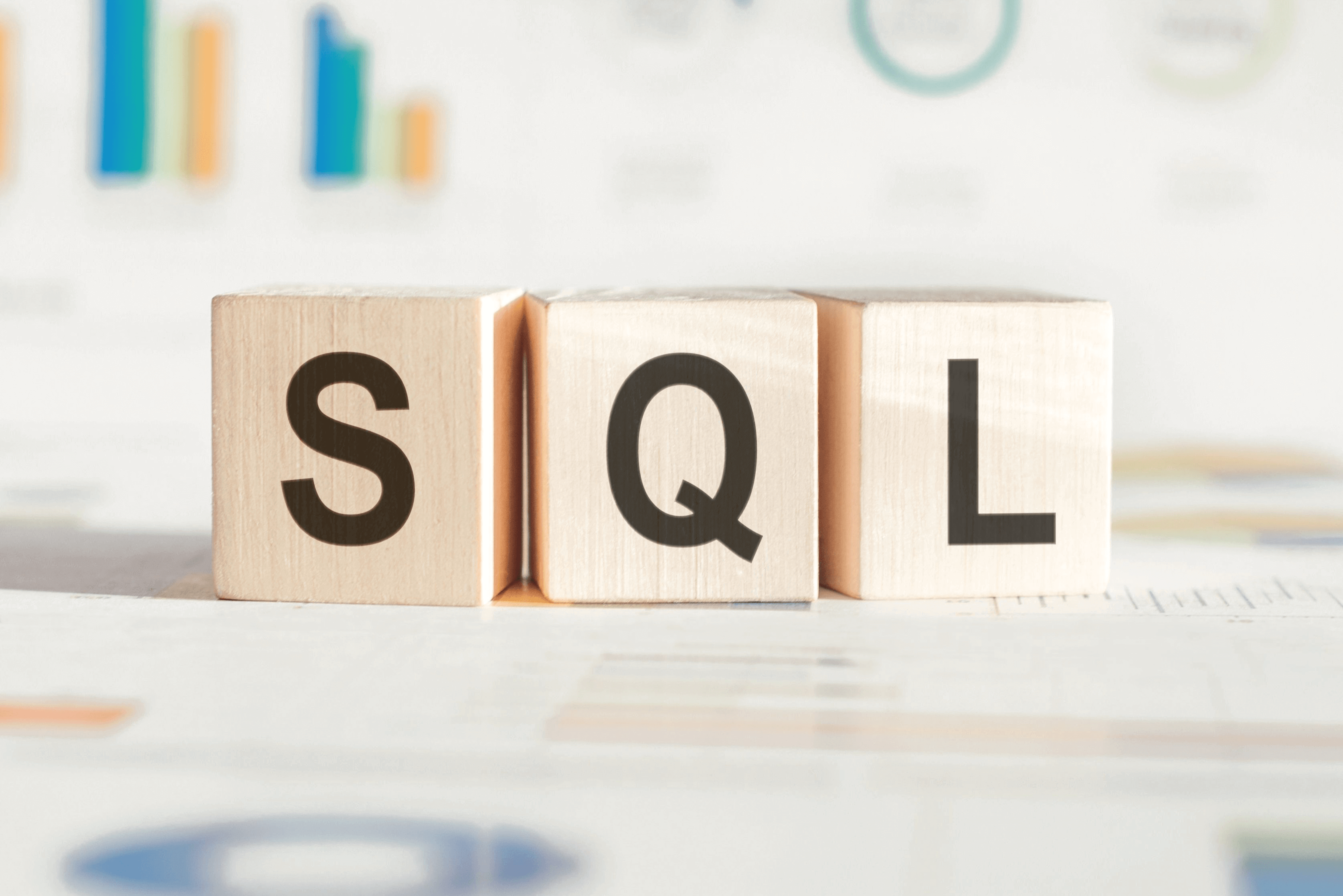 blocks spelling out SQL